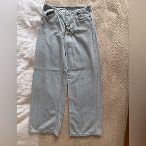 Still Here - Cool Light Blue Wide Leg Jeans